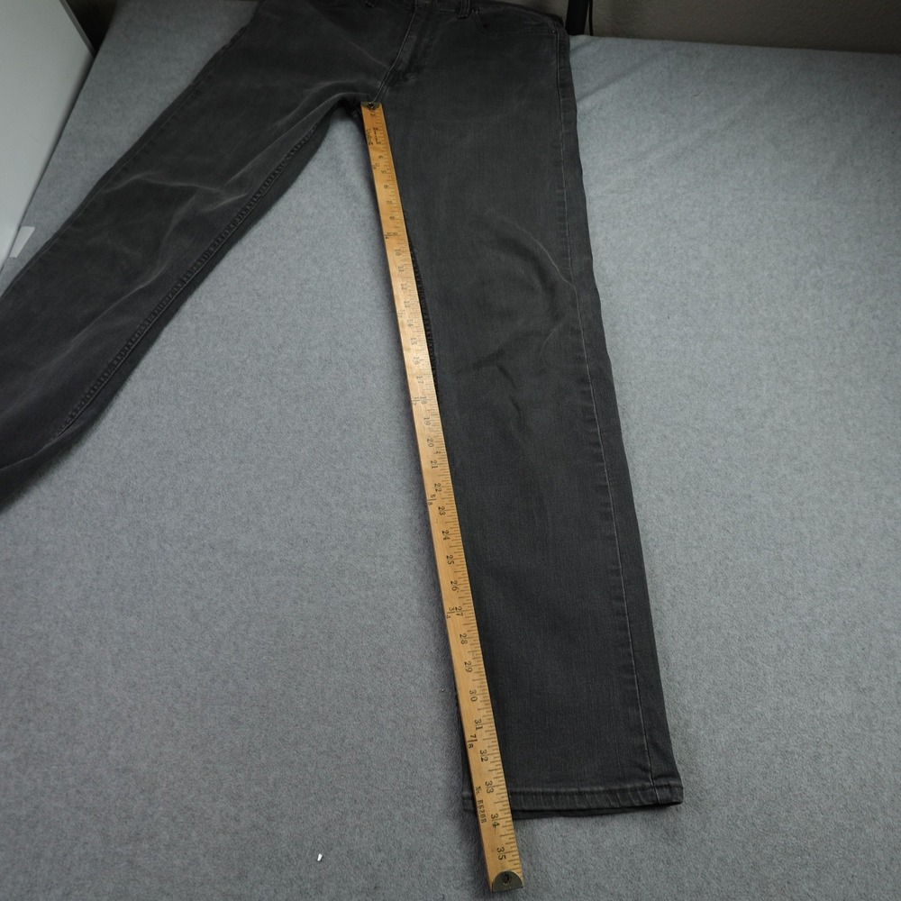 Levi's 513 Jeans Mens 32x34 Gray Denim WaterLess Slim Straight Casual - Picture 10 of 16
